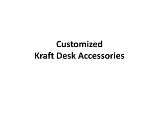 Customized Kraft Desk Accessories