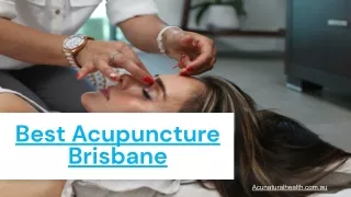 Best Acupuncture Brisbane