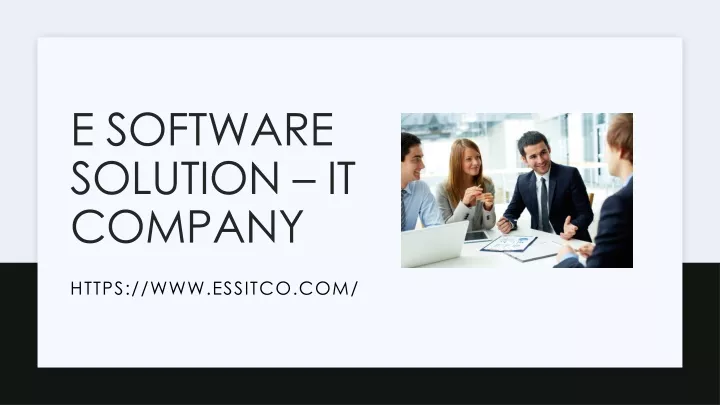 e software solution it company