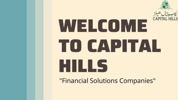 welcome to capital hills financial solutions