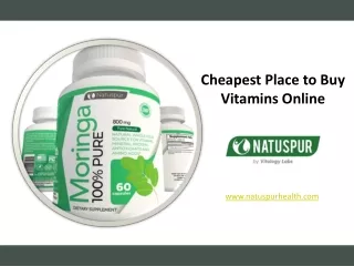 Cheapest Place to Buy Vitamins Online - www.natuspurhealth.com