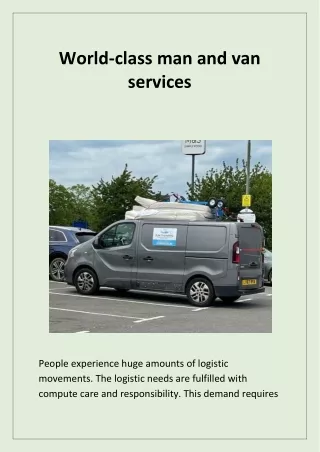 world class man and van services