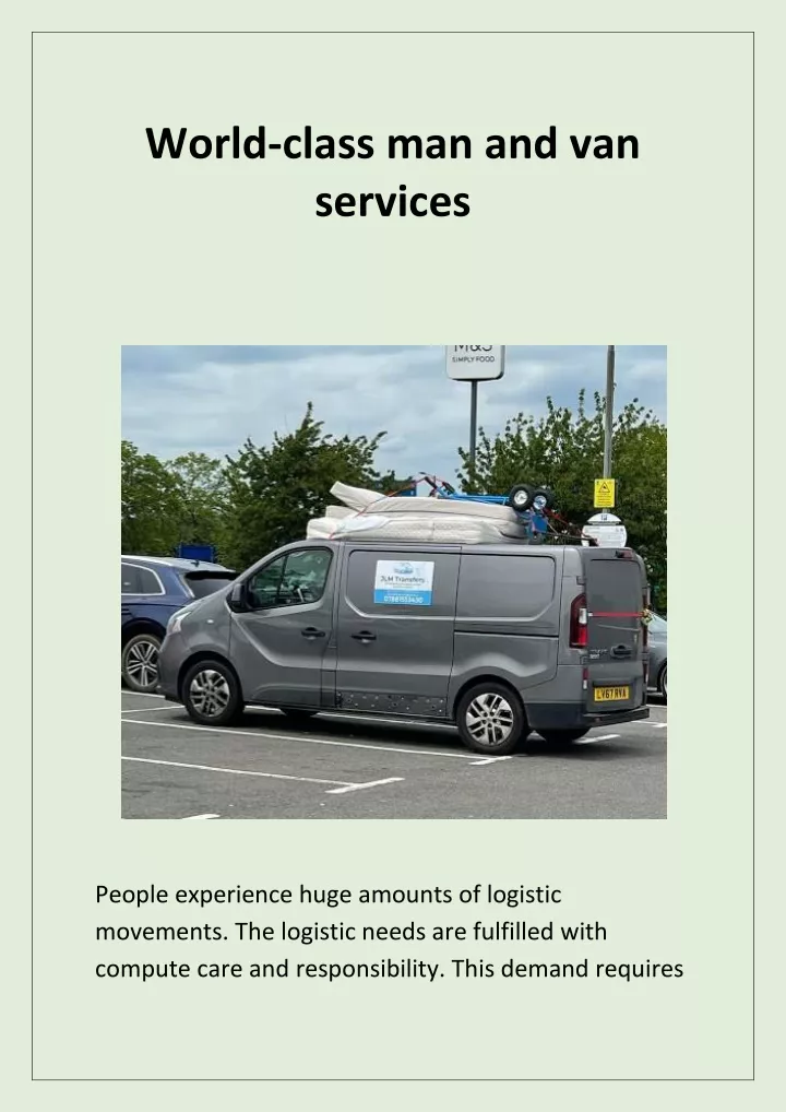 world class man and van services