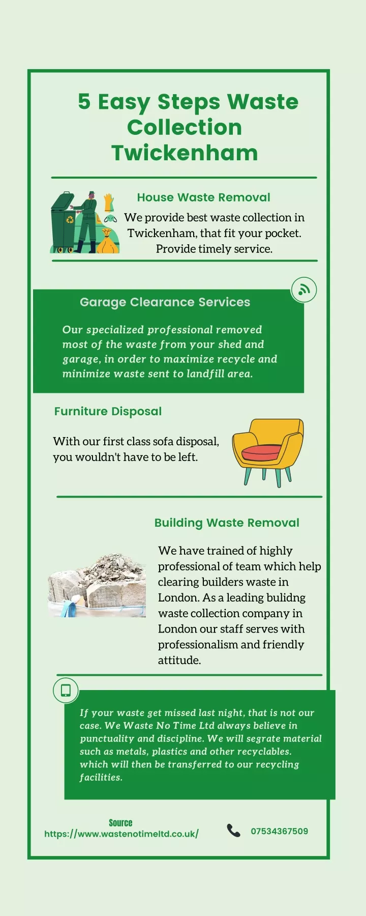 5 easy steps waste collection twickenham