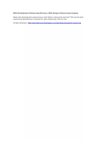 web development outsourcing services web design