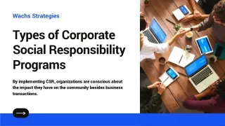 Four Types of Corporate Social Responsibility | Wachs Strategies