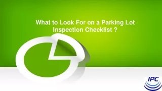 What to Look For on a Parking Lot Inspection Checklis