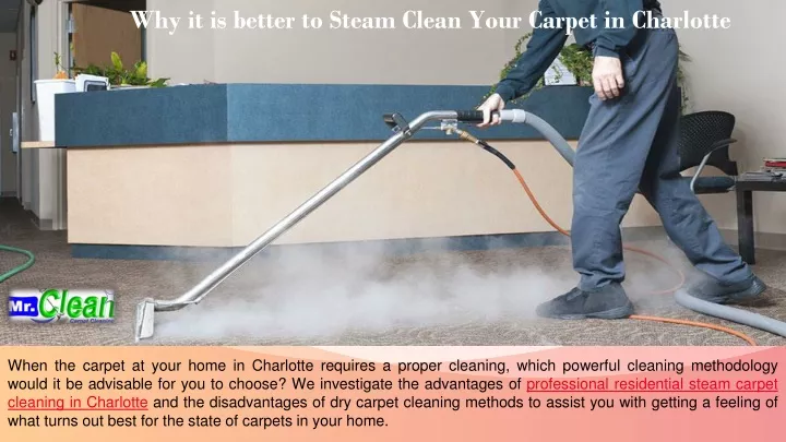 why it is better to steam clean your carpet