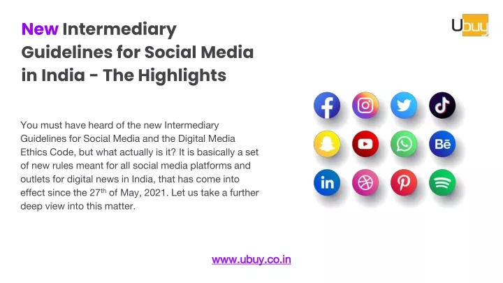 new intermediary guidelines for social media