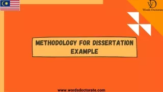 Methodology For Disseration Example - Words Doctorate