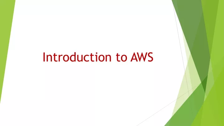 introduction to aws