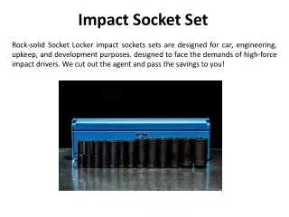 impact socket set