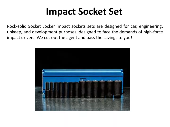 impact socket set