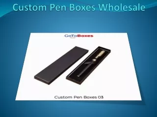 custom pen boxes wholesale