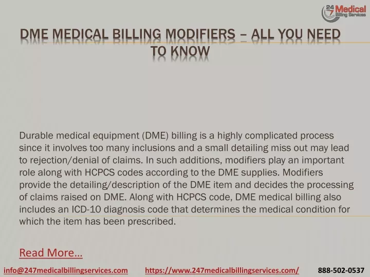 dme medical billing modifiers all you need to know