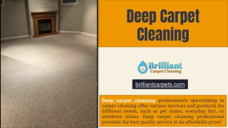 Deep Carpet Cleaning