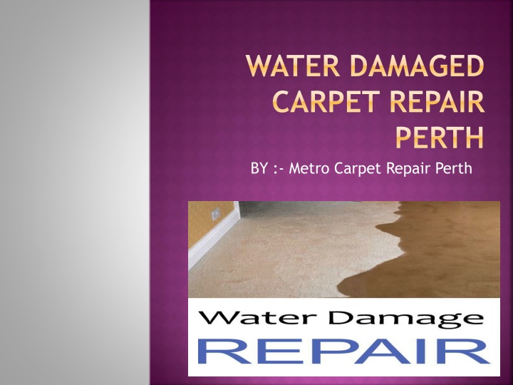 water damaged carpet repair perth