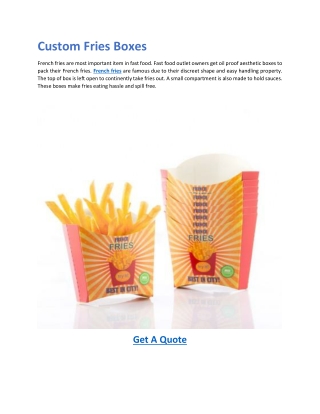 custom fries boxes
