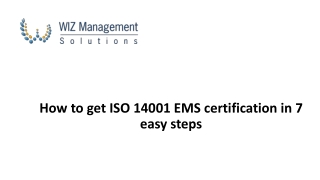 How to get ISO 14001 EMS certification in 7 easy steps