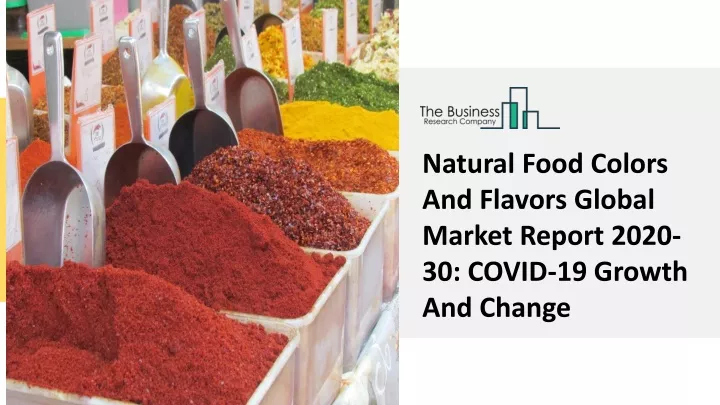 natural food colors and flavors global market