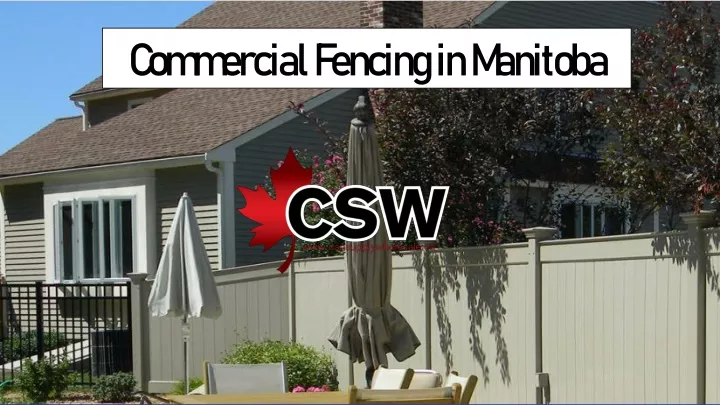 commercial fencing in manitoba