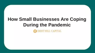 How Small Businesses Are Coping During the Pandemic