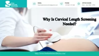 Why Is Cervical Length Screening Needed ?-Dr. Neha Gupta, Fetal Medicine Expert