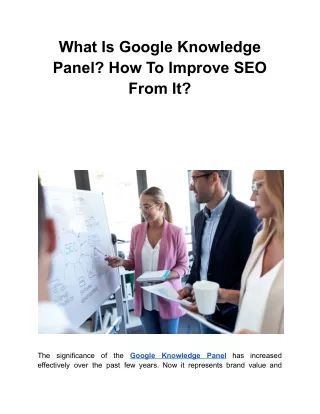 what is google knowledge panel how to improve