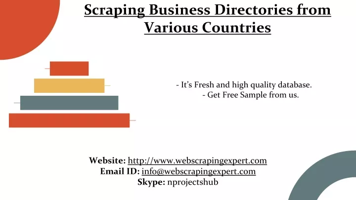 it s fresh and high quality database get free sample from us