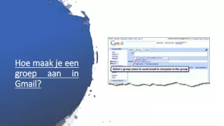 hoe maak je een groep aan in gmail
