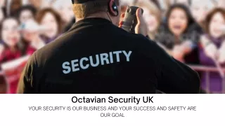 Corporate Security UK | Octavian Security UK