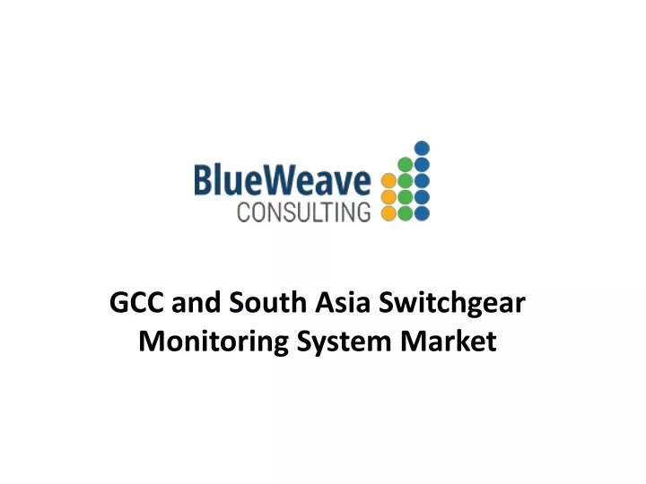 gcc and south asia switchgear monitoring system market