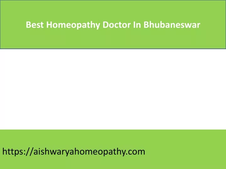 best homeopathy doctor in bhubaneswar