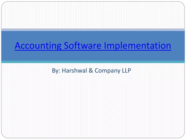 accounting software implementation