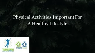 Saline Wellness | Importance of Physical Activities