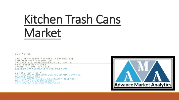 kitchen trash cans market
