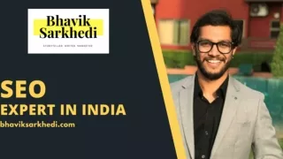 SEO Expert in India - Bhavik Sarkhedi