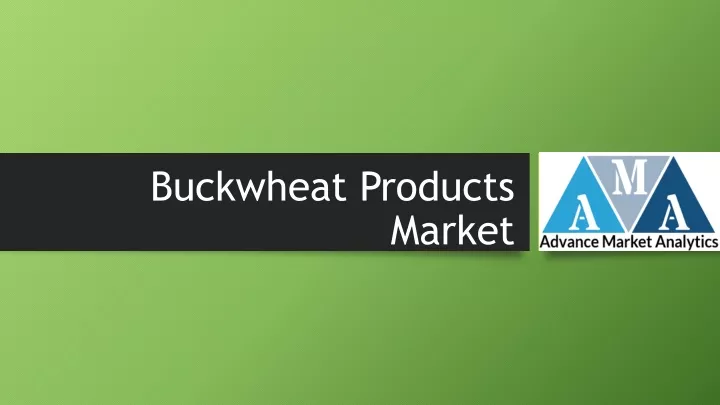 buckwheat products market