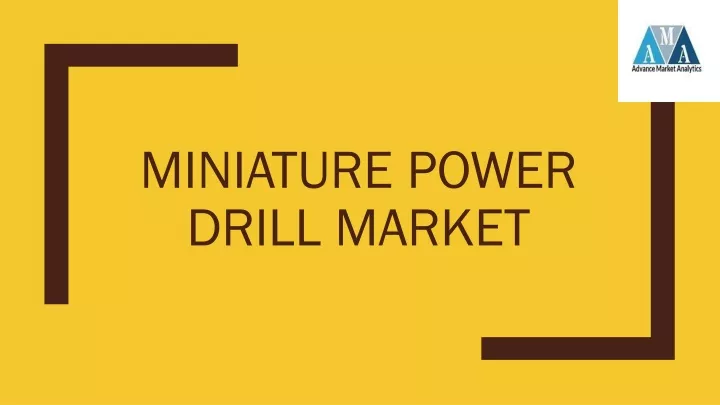 miniature power drill market
