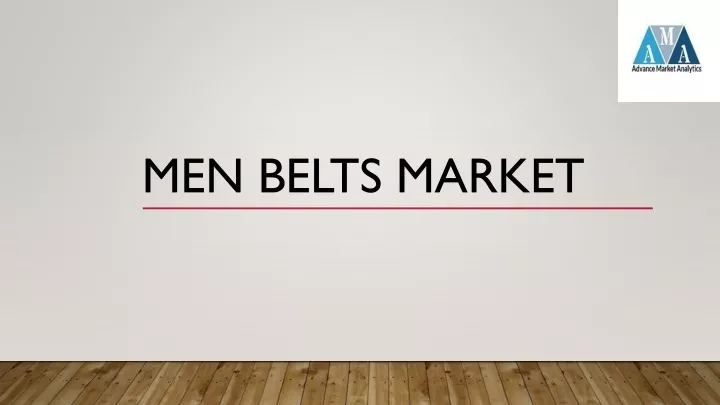 men belts market