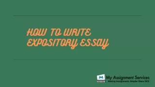 how to write expository essay