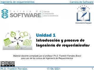 IDR - Unidad 1: Introducción y proceso de Ingeniería de requerimientos