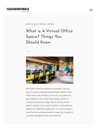 What is A Virtual Office Space Things You Should Know