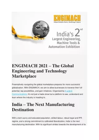 PDF ENGIMACH 2021ENGIMACH 2021 – The Global Engineering and Technology Marketpla