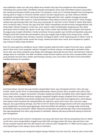 Kabar Jasa Pest Control Jakarta: Jasa Pest Control Terbaik Di Jakarta Buat Semin