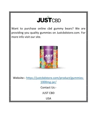 want to purchase online cbd gummy bears