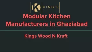 Modular Kitchen Manufacturers in Ghaziabad- Kings Wood n kraft