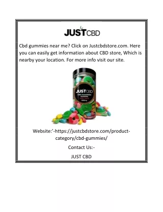 cbd gummies near me click on justcbdstore