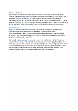 bitcoin haberleri kripto paralar asl nda uzun