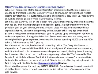 https www dope review com resurgence method